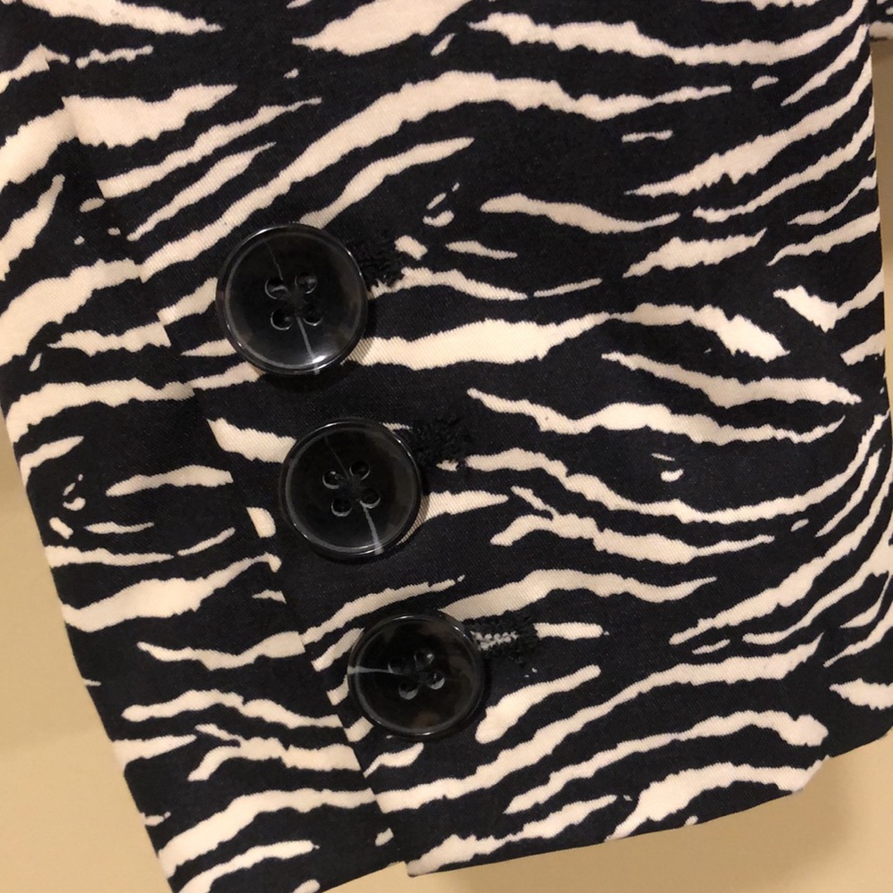 Sandro Studio Animal Print Blazer View 4